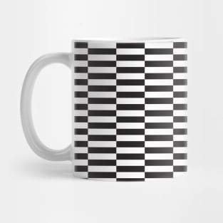 Striped monochrome op art pattern Mug